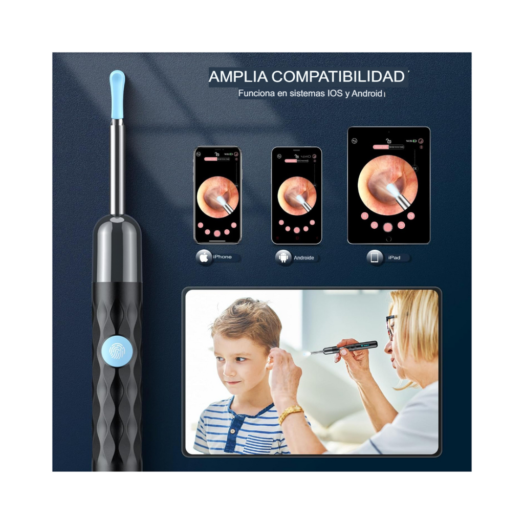 ClearView™ CV1440 Pro Limpiador de Cera de Oído con cámara integrada